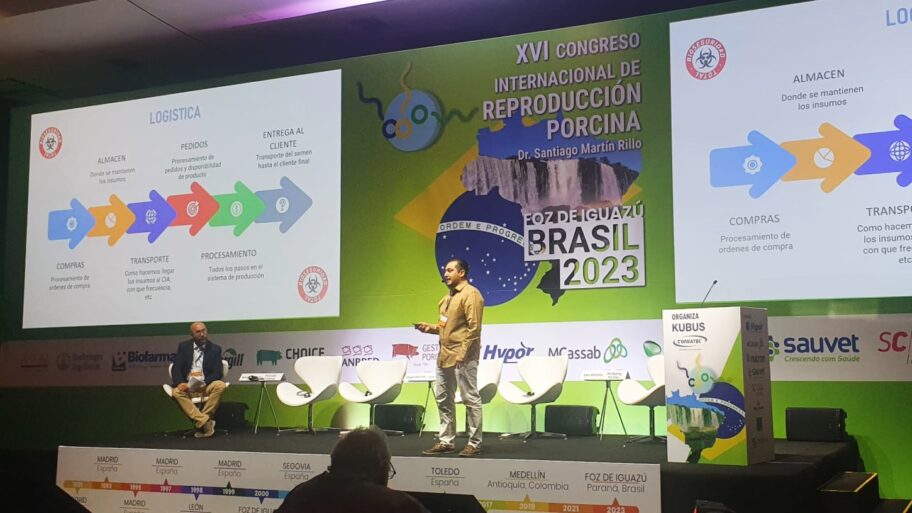 Semen Cardona participa en el XVI Congreso Internacional de Reproducción Porcina en Brasil: el director de SC México, ponente